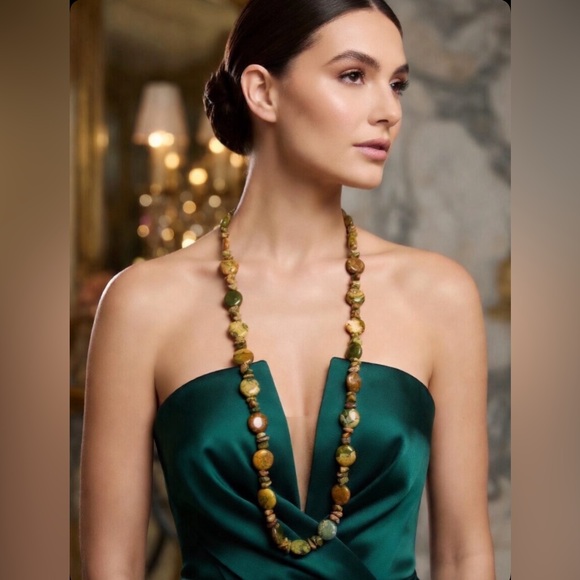 Jewelry - Rhyolite Jasper Necklace, 26”